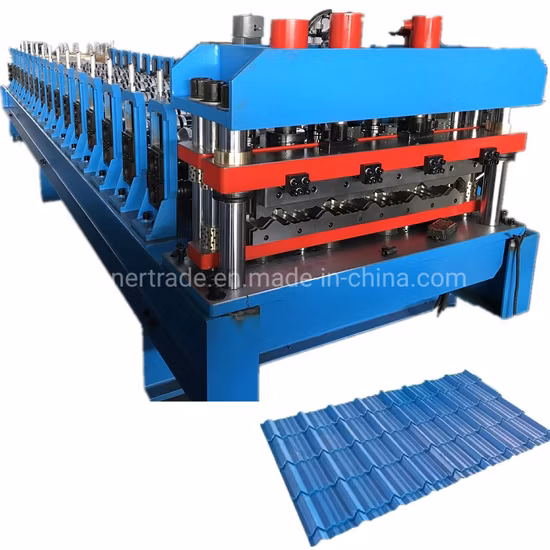 Metal Roof Tile Sheet Roll Forming Machine Roofing Tiles Houses Building Materials