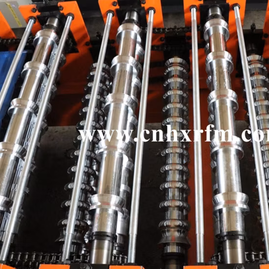 Máquina para fabricar telha dupla ondulada de metal