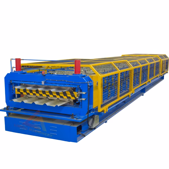 Tipo de costela de aço atacado perfil de caixa Ibr telha trapezoidal folha de metal formando rolo fazendo máquina painel de parede preço de máquinas linha de produção