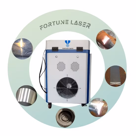 Limpador a laser 1000W, equipamento de limpeza industrial com ferrugem a laser, tratamento de superfície de plasma, máquina de limpeza de dutos AC